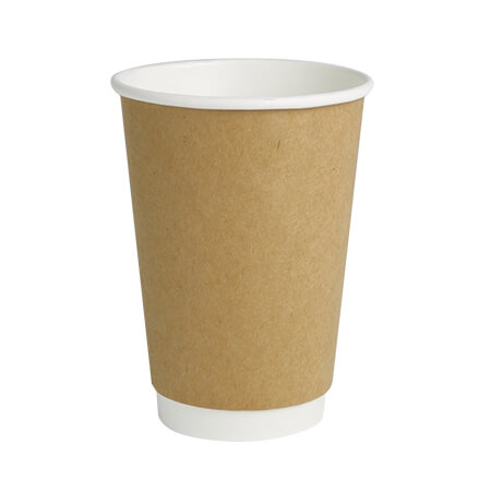 ΠΟΤΗΡΙ ΧΑΡΤΙΝΟ KRAFT (DOUBLE WALL)-(12οz) - (25τεμ.)