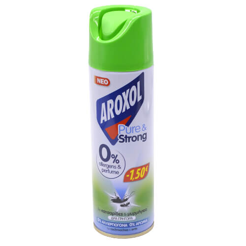 AROXOL ΚΑΤΣΑΡIΔΟΚΤΟNO 300ml - (PURE & STRONG) (-1,50€)