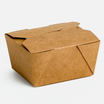 KRAFT DELIVERY BOX No 1 - (50τεμ.) (13x10,5x6.5cm) - (11x9x6.5cm) - (800ml) - (26oz)