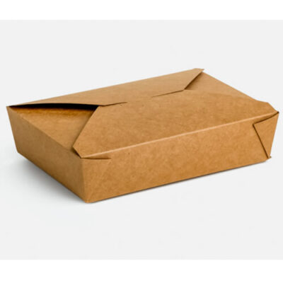 KRAFT DELIVERY BOX No 2 - (50τεμ.) - (21x15x4,8cm) - (20x14x4.8cm) - (1500ml) - (51oz)