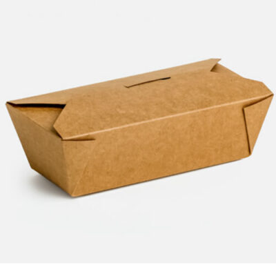KRAFT DELIVERY BOX No (3 - 6 - 9) - (50τεμ.) - (21,5x16x6.3) - (19,6x13,9x6,3) - (2000ml) - (69oz)