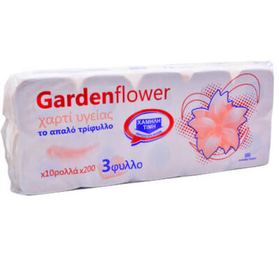 GARDEN FLOWER 3ΦΥΛΛΟ ΧΑΡΤΙ ΥΓΕΙΑΣ ΛΕΥΚΟ - (10x85gr)