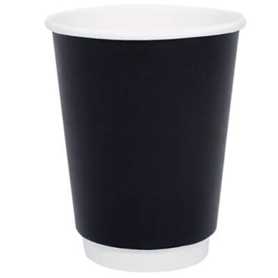 ΠΟΤΗΡΙ ΧΑΡΤΙΝΟ ΜΑΥΡΟ (DOUBLE WALL) (16oz) - (20τεμ.)