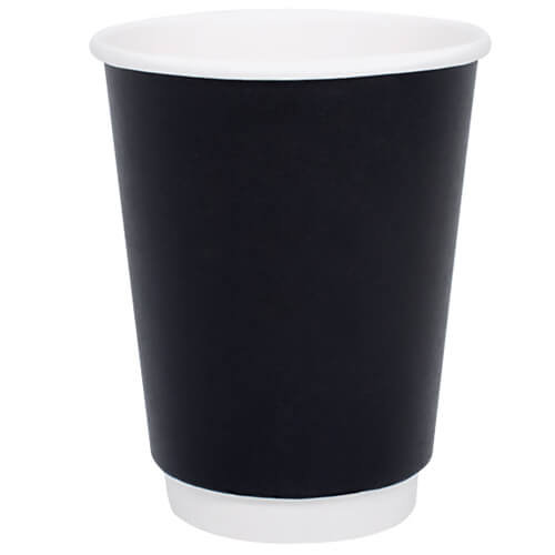 ΠΟΤΗΡΙ ΧΑΡΤΙΝΟ ΜΑΥΡΟ (DOUBLE WALL) (16oz) - (20τεμ.)