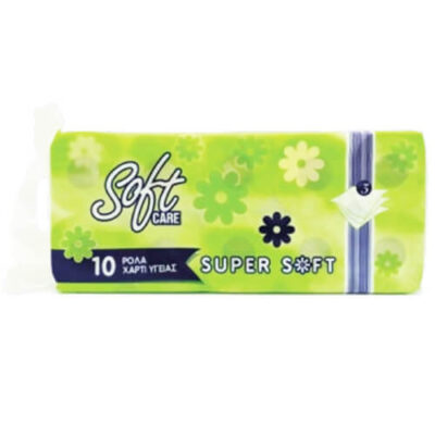 SOFTCARE ΧΑΡΤΙ ΥΓΕΙΑΣ 10 ΡΟΛΛΑ 3Φ 90gr. - (SUPER SOFT)