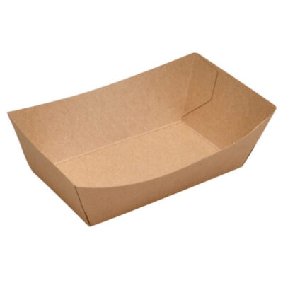 KRAFT ΣΚΑΦΑΚΙ ΦΑΓΗΤΟΥ 38oz (50τεμ.) - (25x16x5,5) - (16,5x9,5x5,5cm)