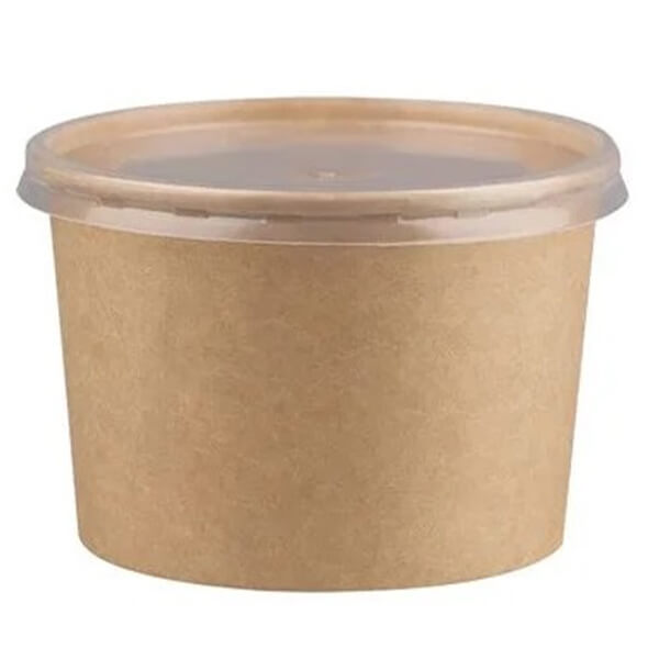 KRAFT ΜΠΩΛ ΣΟΥΠΑΣ ΜΕ ΚΑΠΑΚΙ PP (16oz) - (25τεμ.)