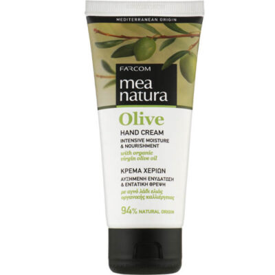 FARCOM MEA NATURA OLIVE ΚΡΕΜΑ ΧΕΡΙΩΝ 100ml - (ΘΡΕΨΗ & ΕΝΥΔΑΤΩΣΗ)