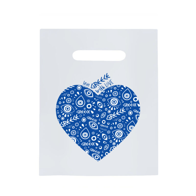 Πλαστική Σακούλα Χούφτα Μπλε Μάτι 17x24cm 1kg (200τμχ)
