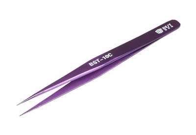 BEST Τσιμπίδα BST-10C, Stainless Steel, ESD, Ίσια