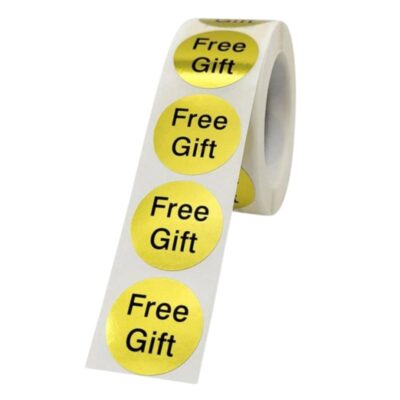 Αυτοκόλλητα Διακόσμησης Δώρου Free Gift 2.5cm 500 Τεμάχια