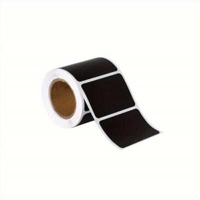 Αυτοκόλλητα Μαύρο Χαρτί 3.5x5.5cm 120 Τεμάχια/Ρολό