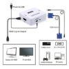 POWERTECH Video Converter VGA & 3.5mm Audio σε HDMI CAB-H107, Full HD