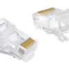 POWERTECH βύσμα RJ45 CAB-N446, Cat 6/6a UTP, διάφανο, 50τμχ