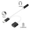 POWERTECH αντάπτορας USB-C σε USB-C & 3.5mm θηλυκό CAB-UC030, λευκός