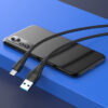 CELEBRAT καλώδιο USB-C σε USB CB-18T, 3A, 480Mbps, 1m, μαύρο