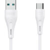 CELEBRAT καλώδιο USB-C σε USB CB-18T, 3A, 480Mbps, 1m, λευκό