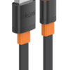 CELEBRAT καλώδιο USB-C σε USB CB-33C, flat, 3A, 1m, μαύρο