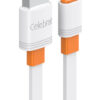 CELEBRAT καλώδιο Lightning σε USB CB-33L, flat, 2.4A, 1m, λευκό