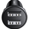 USAMS φορτιστής αυτοκινήτου C20, 2x USB, 2.4A, μαύρος