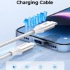 ORICO καλώδιο USB-C CDX-100CC, 100W, 480Mbps, 1m, λευκό