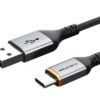 CABLETIME καλώδιο USB σε USB-C CT-AMCM3A, 3A, 1m, μαύρο