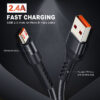 CABLETIME καλώδιο micro USB σε USB CT-P05, 2.4A, 480Mbps, 1m, μαύρο