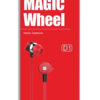 CELEBRAT earphones με μικρόφωνο D1, 3.5mm, Φ10mm, 1.2m flat, κόκκινα