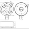 HIKVISION HIWATCH βάση κάμερας DS-1280ZJ-XS, μεταλλική, λευκή