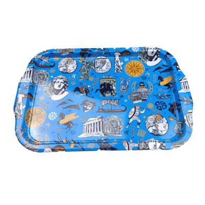 Mεταλλικός Δίσκος Με Σχέδια Ancient Greece 21x31cm