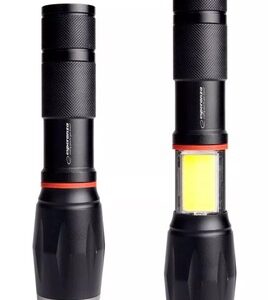 ESPERANZA φορητός φακός LED EOT070, 250lm, IPX3, zoom, με μαγνήτη, μαύρος