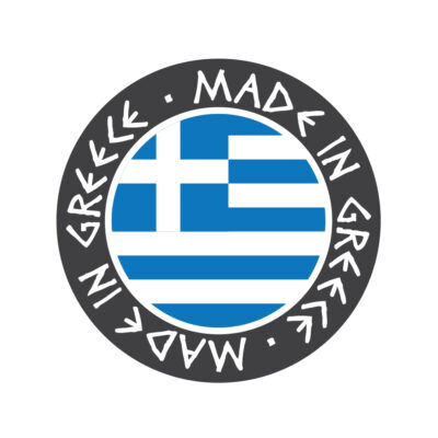 Αυτοκόλλητο Δώρου MADE IN GREECE 2cm Στρόγγυλο 540τμχ