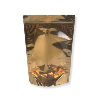 Doypack Σακουλάκι Τροφίμων Μεταλλιζέ Χρυσό με Ziplock 20x10x30cm 1000gr
