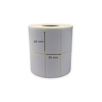 Θερμικές Ετικέτες για Barcode Γυαλιστερές 50x30mm 3000τμχ