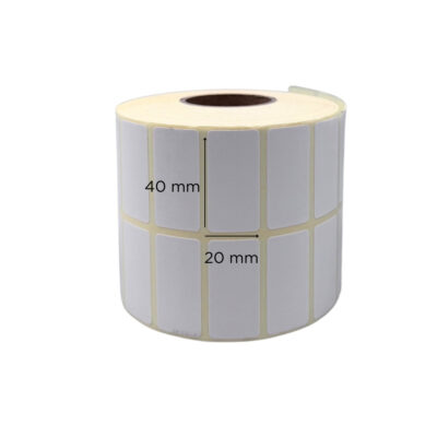 Αυτοκόλλητες Ετικέτες για Barcode Γυαλιστερές 40x20mm 4500τμχ