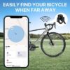 MILI κουδούνι ποδηλάτου με smart tag MiTag Duo, iOS & Android, Bluetooth tracker, μαύρο/λευκό