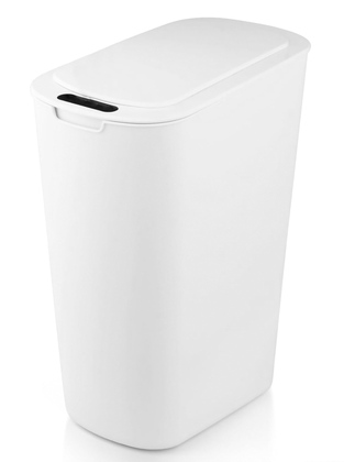 HOME USE κάδος απορριμμάτων HUH-0228, αυτόματο άνοιγμα, 9.6lt, λευκός