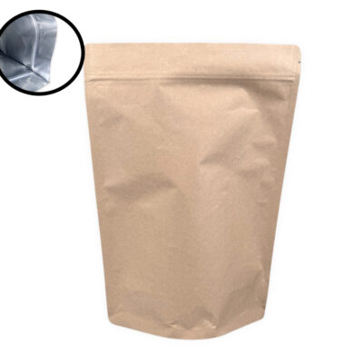 16x27x9cm Doypack Kraft with ALU BARRIER 500gr
