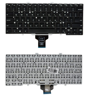 Πληκτρολόγιο για Dell Latitude 5400/5401/5411/5410/7400 KEY-117, US, μαύρο