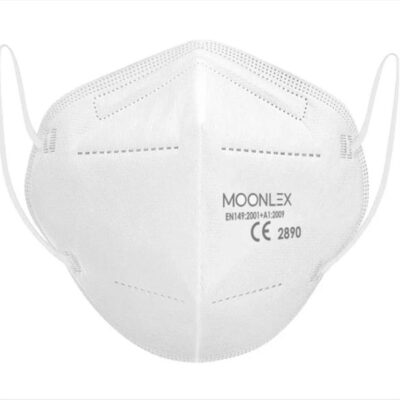 FFP2 Μασκα Moonlex Λευκη ημερ. Ληξ 01/2025