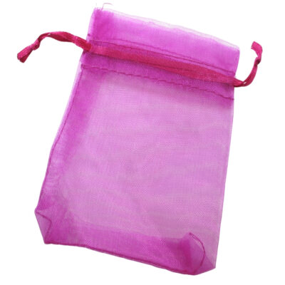 Πουγκί Διάφανο Φούξ από Οργάντζα 10x15cm 100τμχ Large