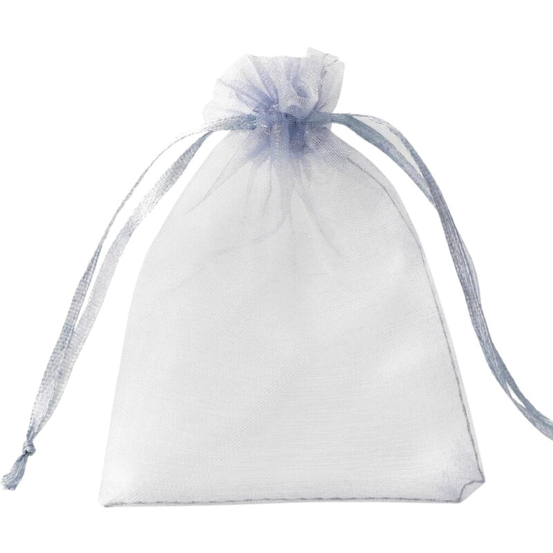 Πουγκί Διάφανο από Οργάντζα Λευκό 10x15cm 100τμχ Large
