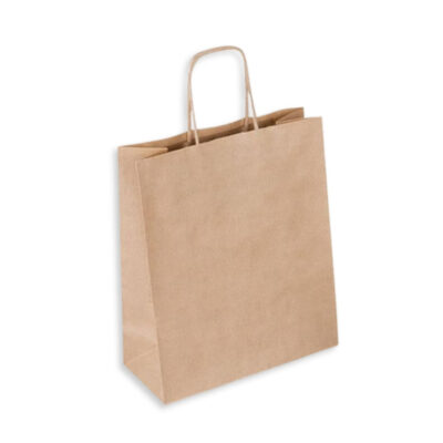 Τσάντα Kraft Χάρτινη Premium με Στριφτό Χερούλι Καφέ 31x12x42 KN93106