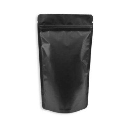 13x21x6cm Σακουλάκι Τροφίμων Μαύρο Doypack Ziplock 250gr