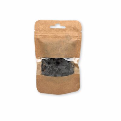 9x14x6cm Σακουλάκι Τροφίμων Doypack Ziplock Kraft με Παράθυρο 50gr
