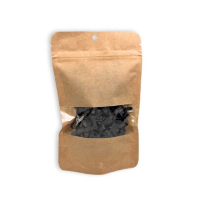 11x18x6cm Σακουλάκι Τροφίμων Doypack Ziplock Kraft με Παράθυρο 100gr