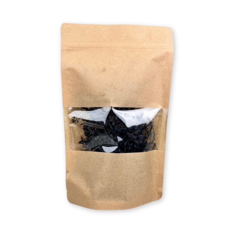 16x27x8cm Σακουλάκι Τροφίμων με Παράθυρο Doypack Kraft Ziplock 500gr
