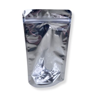 13x21x6cm Σακουλάκι Τροφίμων Doypack Ziplock Διαφανές Μεταλιζέ 250gr