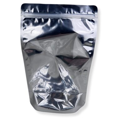 16x27x8cm Σακουλάκι Τροφίμων Doypack Ziplock Διαφανές Μεταλιζέ 500gr