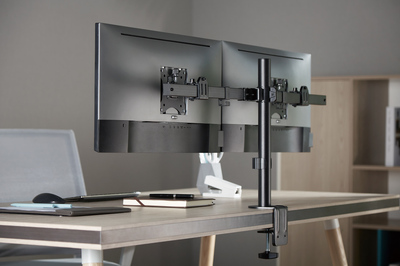 BRATECK βάση γραφείου για 2x οθόνες LDT57-C02, 17-32", έως 9kg